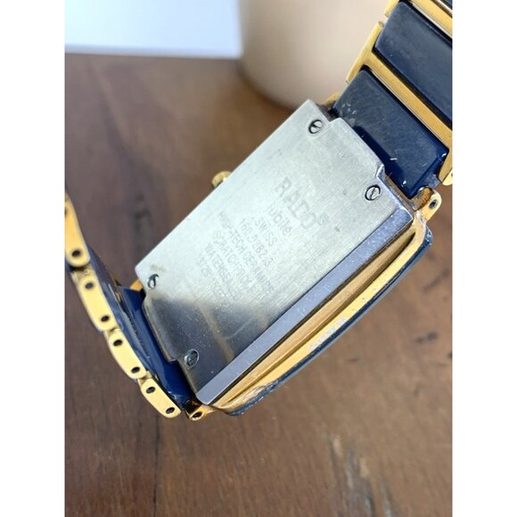 Rado Women's Watch 160.0282.3 Swiss Quartz Diamond Blue Ceramic Rose Gold Steel - Picture 6 of 13